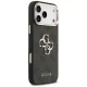 Guess 4G Big 4G Classic Logo dėklas, skirtas iPhone 17 Pro Max, juodas / auksinis
