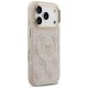 Guess 4G PU Classic Logo MagSafe dėklas iPhone 17 Pro, rožinis