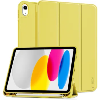 Tech-Protect SC Pen dėklas iPad 10.9" 2022 planšetei, geltonas