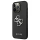 Guess Saffiano 4G Metal Logo dėklas iPhone 13 Pro / 13, juodas