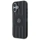 Mercedes dėklas iPhone 16 telefonui Double Layer Crossed Lines MagSafe, juodas