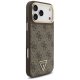Guess 4G PU odinis MagSafe dėklas, skirtas iPhone 17 Pro Max, juodas