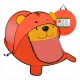 Kruzzel Bear Kids Beach Tent 180x95x82 cm