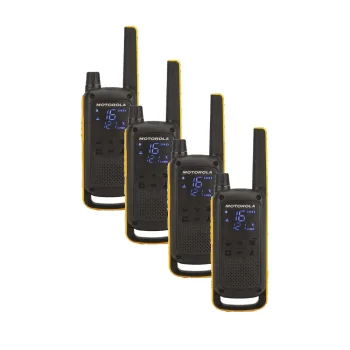 Motorola Talkabout T82 Extreme Quad-Pack racijos, geltonos (4 vnt.)