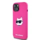 Karl Lagerfeld dėklas iPhone 15 Plus / 14 Plus Silicone Choupette MagSafe, rožinis
