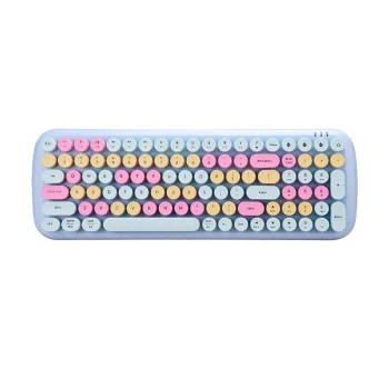 MOFII Candy BT Bluetooth/USB Wireless Mechanical Keyboard With Backlight, blue