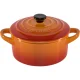 Mini troškintuvų rinkinys Le Creuset Stoneware 4 vnt., 0.25 l, raudonas