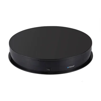 Elektrinis besisukantis stovas Puluz PU3049B 30cm USB, juodas