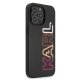 Karl Lagerfeld Multipink Brand dėklas iPhone 13 / 13 Pro, juodas
