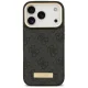 Guess 4G Logo Plate MagSafe dėklas telefonui iPhone 17 Pro, juodas