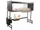 Over Sink Dish Drying Rack 85cm Kitchen Organizer Cabinet, Black