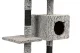 Multi-level cat scratching post tree with condo, 108 cm, 4 levels, grey