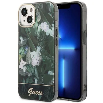 Guess Jungle Collection Case for iPhone 14 Plus Green