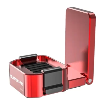 Magnetinis laikiklis Sunnylife ZJ154 kameroms Osmo Pocket 4 / Pocket 3, raudonas