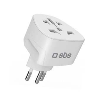 SBS universalus kelioninis adapteris Šveicarijai (J tipas), baltas