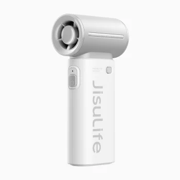 Nešiojamas rankinis ventiliatorius Jisulife Life9, 3600 mAh, USB-C, pilkas