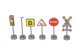 Policijos traukinio ir trasos rinkinys su automobiliais ir sraigtasparniu (92 dalys, ~300 cm)