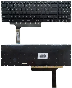 MSI nešiojamojo kompiuterio klaviatūra GP76, GS76, GE76, RGB apšvietimas, US, juoda