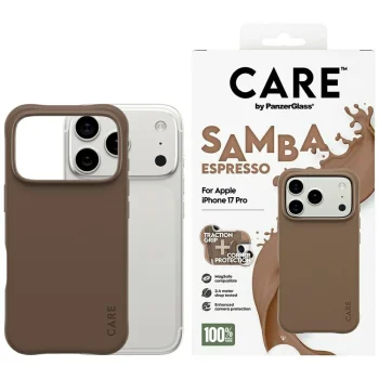 PanzerGlass iPhone 17 Pro Case Fashionable Samba MagSafe, Brown