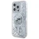 Karl Lagerfeld dėklas iPhone 15 Pro Max telefonui Liquid Glitter Karl & Choupette
