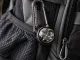 Magnetic Carabiner Compass with Thermometer for Survival, Black