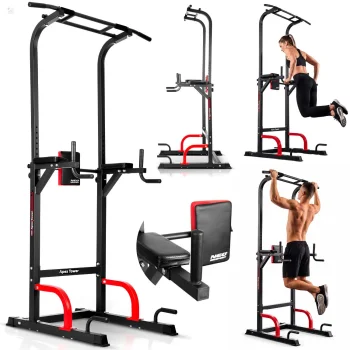 Laisvai pastatoma treniruočių stotis Neo-Sport Apex Tower, prisitraukimų skersinis, 150 kg