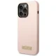 Guess Silicone dėklas, skirtas iPhone 14 Pro Max, rožinis