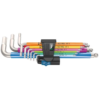 Šešiakampių raktų komplektas Wera 3950/9 Hex-Plus Multicolour HF Stainless 1, 9 dalių