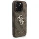 Guess 4G Strap Classic Logo dėklas iPhone 16 Pro telefonui, rudas