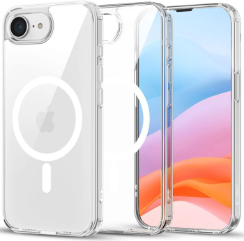 Apple iPhone 16e / 17e / SE (2025) 6.1'' Tech-Protect FlexAir Hybrid MagSafe Cover Case, Transparent
