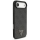 Guess 4G Strap Triangle Logo MagSafe Dėklas iPhone 17 Air, Juodas