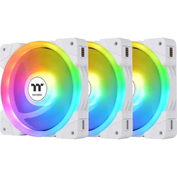 Korpuso ventiliatoriai Thermaltake SWAFAN EX14 ARGB White TT Premium Edition, 140 mm, 3 vnt.