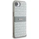 DKNY Mono Stripe & Metal Logo dėklas telefonui iPhone 16e, smėlio spalvos