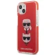 Karl Lagerfeld iPhone 13 mini Case Karl&Choupette Head Red