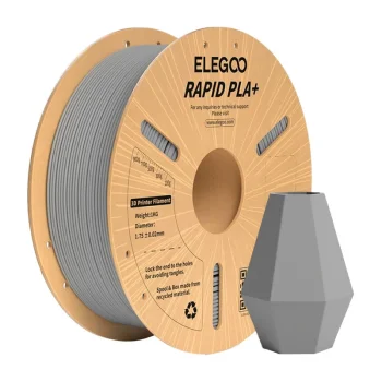 ELEGOO Rapid PLA+ 3D spausdinimo gija 1.75 mm 1 kg, pilka