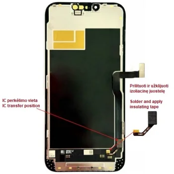 Ekranas telefonui iPhone 13 Pro Max, LTPO Soft OLED, 120 Hz