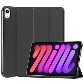 Apple iPad mini (2024) (A2995) trigubai sulankstomas dėklas, juodas