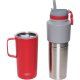 Asobu Twin Pack gertuvės ir termopuodelio rinkinys, 0,9 l + 0,6 l, raudonas