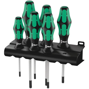Atsuktuvų rinkinys Wera 367/6 su laikikliu, Torx, 6 dalių