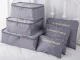 Packing Cubes for Suitcases, Set of 6 Travel Organizers, Grey
