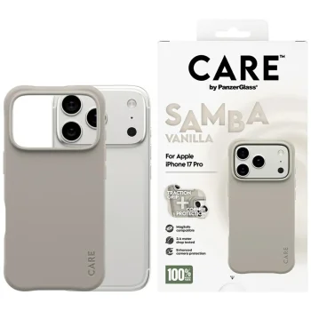 PanzerGlass iPhone 17 Pro Case Fashionable Samba MagSafe, Gray