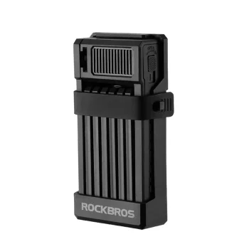 Rockbros LKXR2010 sulankstoma dviračio spyna su raktu, juoda