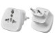 Universalus kelioninis maitinimo adapteris, UK į EU (2-pin), Baltas