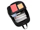 Black Youth Backpack with Reflective Graphics and USB Port