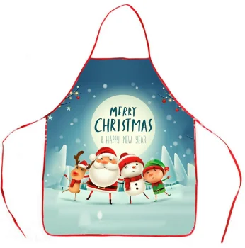 Kitchen Apron with Christmas Pattern, 80×58 cm