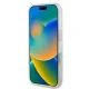 Guess dėklas iPhone 16 telefonui IML Glitter Circle MagSafe, skaidrus