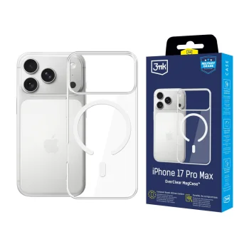 3mk EverClear MagPhone Case Cover Apple iPhone 17 Pro Max - Transparent