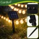 Gardlov saulės energijos LED girlianda 7m IP44, šilta balta