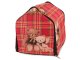 Foldable Pet House Bed for Dogs and Cats, Size XL, Red