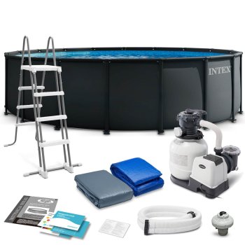 Intex 26330 karkasinis baseinas 549x132 cm, 11 dalių rinkinys